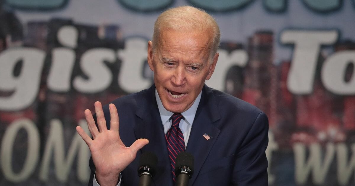 Democratic presidential candidate and former Vice President Joe Biden speaks to guests at the Rainbow PUSH Coalition Annual International Convention on June 28, 2019, in Chicago, Ill.