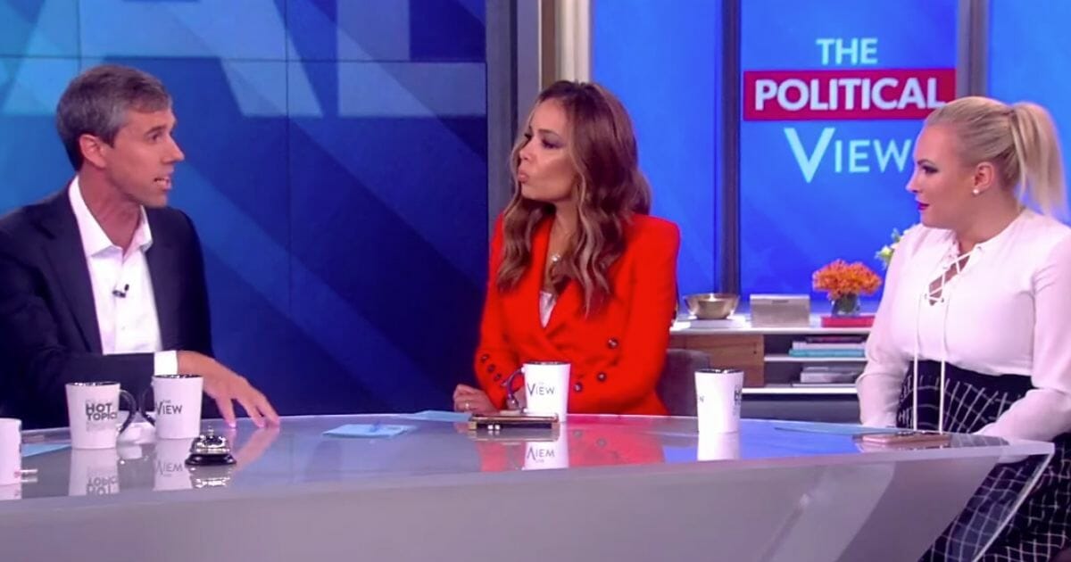 Beto O'Rourke talks to Meghan McCain on The View