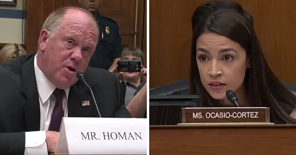Democratic socialist New York Rep. Alexandria Ocasio-Cortez was blasted with the truth about the border crisis Friday by former acting Immigration and Customs Enforcement Director Thomas Homan in an exchange that ended with the radical lawmaker completely deflated.