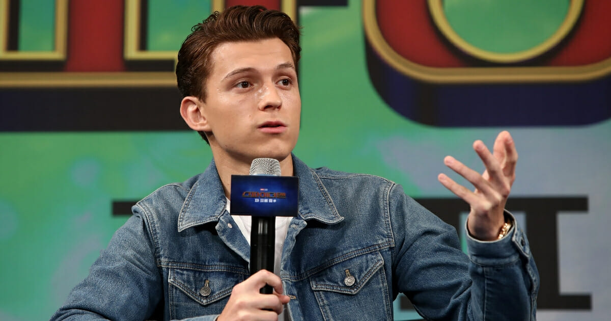 Actor Tom Holland attends the news conference for the South Korean premier of 'Spider-Man: Far From Home' on July 1, 2019 in Seoul, South Korea.