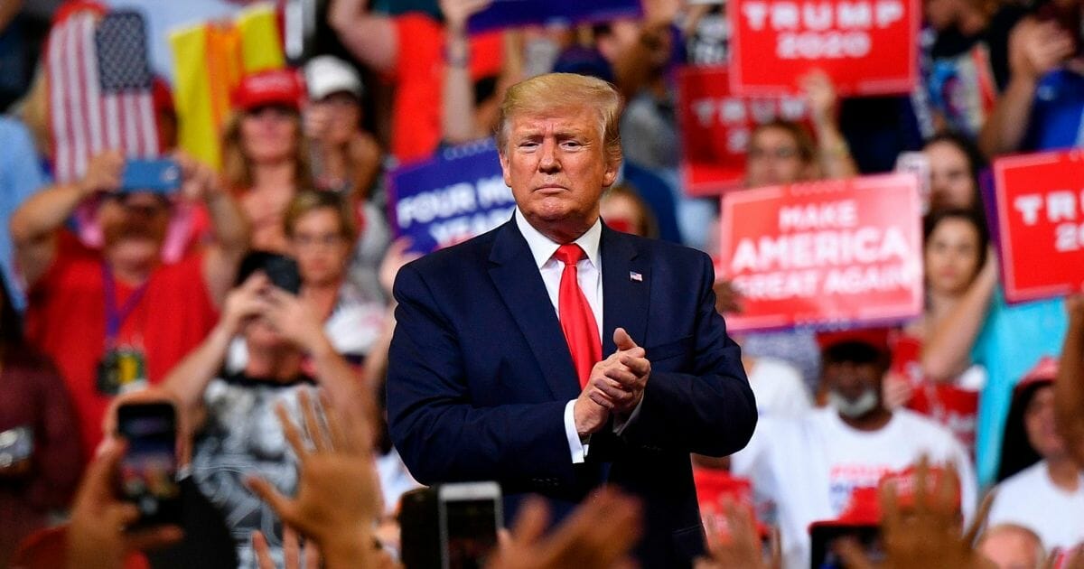 President Donald Trump during a rally in Orlando, Fla., on June 18, 2019.
