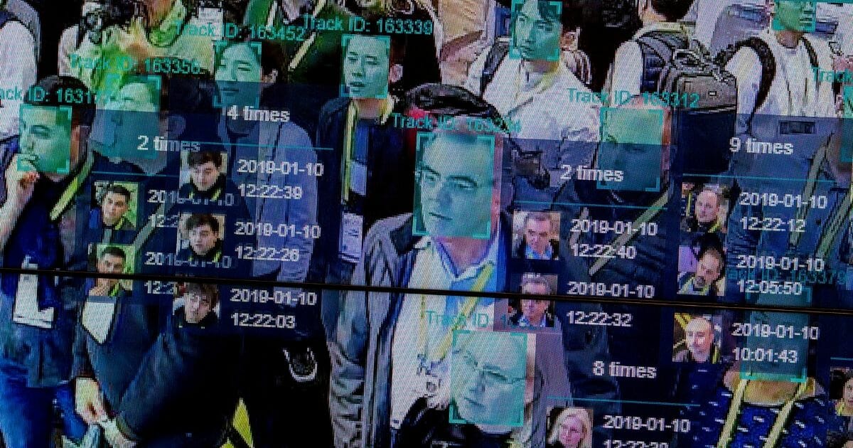 Facial recognition demonstration in Las Vegas in January.