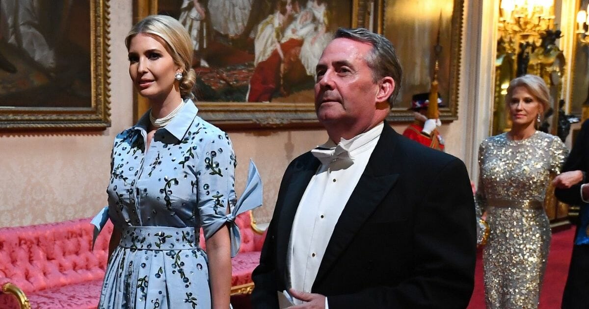 Ivanka Trump with U.K. Foreign Minister Liam Fox during the Trumps' trip to London in June.