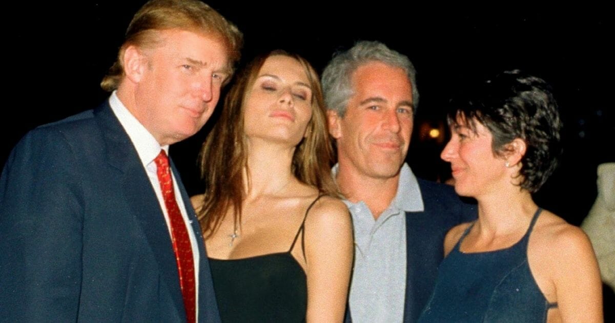 In a 2000 photo, Donald Trump, his future wife Melania Knauss, billionaire financier Jeffrey Epstein and British socialite Ghislaine Maxwell are pictured at Trump's Mar-a-Lago resort in Palm Beach.