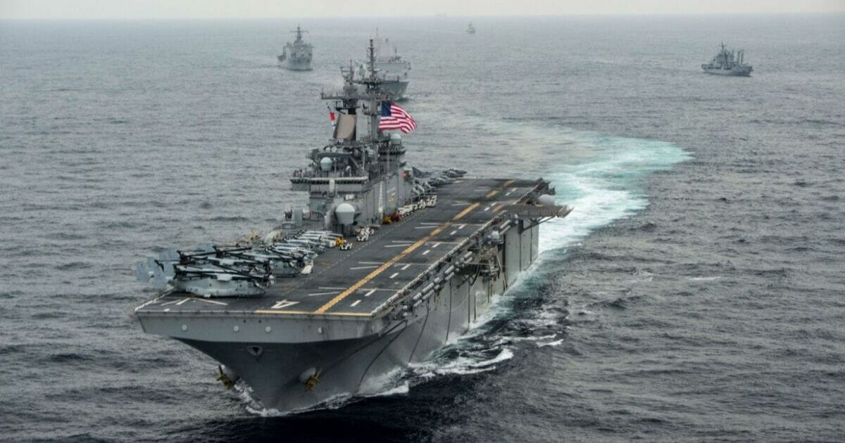 The USS Boxer has destroyed an Iranian drone in the Strait of Hormuz