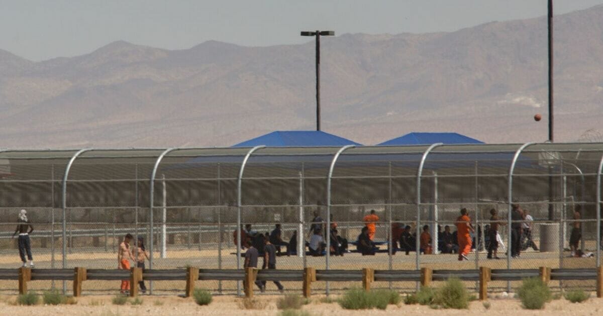 Illegal immigrants at the U.S. Immigration and Customs Enforcement Adelanto Detention Facility