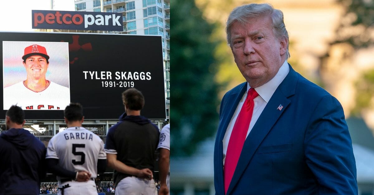 The baseball world is in mourning this week after Los Angeles Angels pitcher Tyler Skaggs was found dead in Texas. But some leftists hijacked his tribute to attack President Donald Trump.