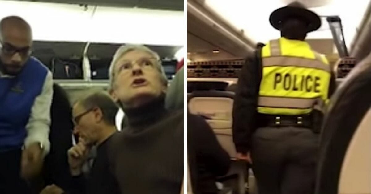 An airplane passenger who berated a President Trump supporter and didn't want to sit by him eventually was removed from the plane.