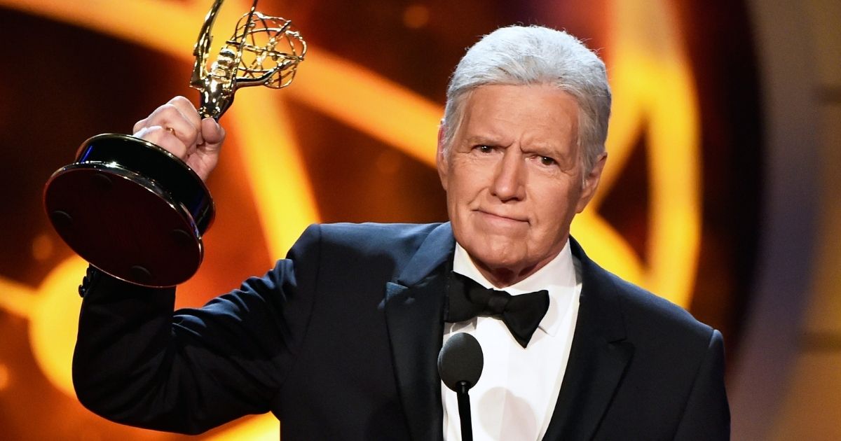 Alex Trebek accepts the Daytime Emmy Award for Outstanding Game Show Host onstage during the 46th annual Daytime Emmy Awards at Pasadena Civic Center on May 05, 2019, in Pasadena, California.