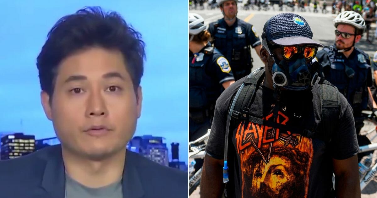 Journalist Andy Ngo on "Fox and Friends" / antifa member