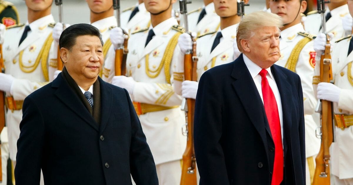 President Donald Trump with China's President Xi Jinping.