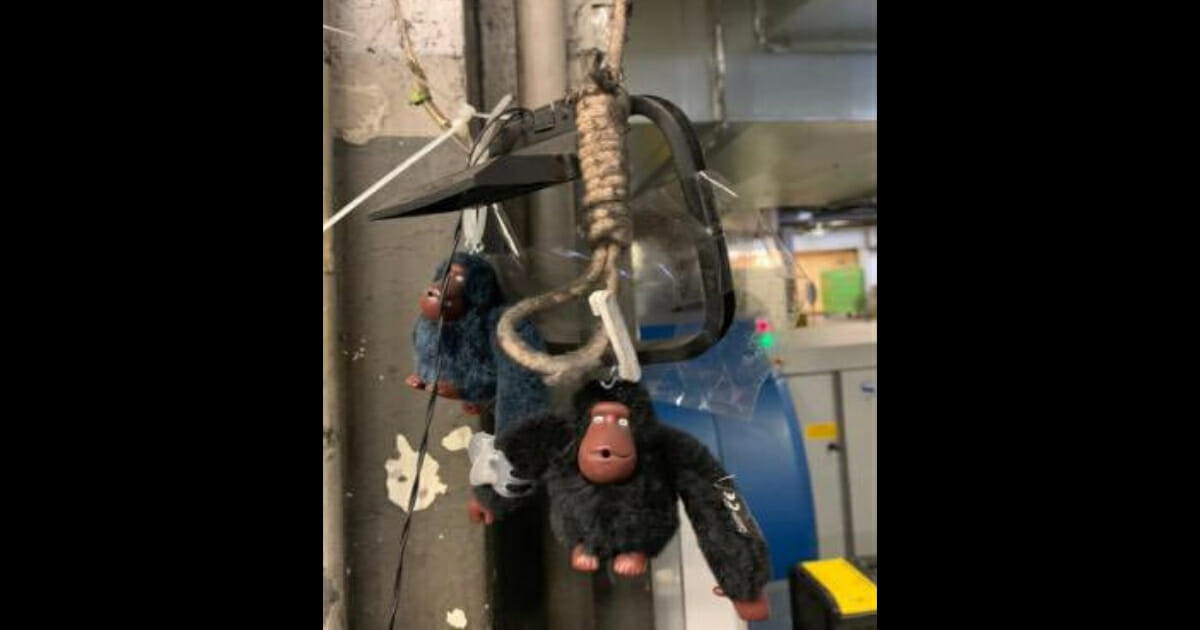 A Transportation Security Administration station at Miami International Airport included stuffed gorillas with a noose July 21, which resulted in the suspension of two TSA officers.