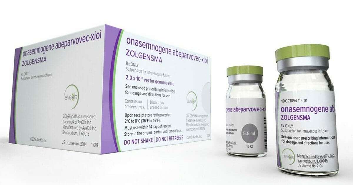 This photo provided by Novartis shows their gene therapy medicine Zolgensma. U.S. regulators want to know why Novartis didn't disclose a problem with testing data until after they approved the Swiss drugmaker’s $2.125 million gene therapy. On Tuesday, Aug. 6, 2019, the Food and Drug Administration said the questionable data involves testing of the therapy, Zologensma, on animals, not on patients.