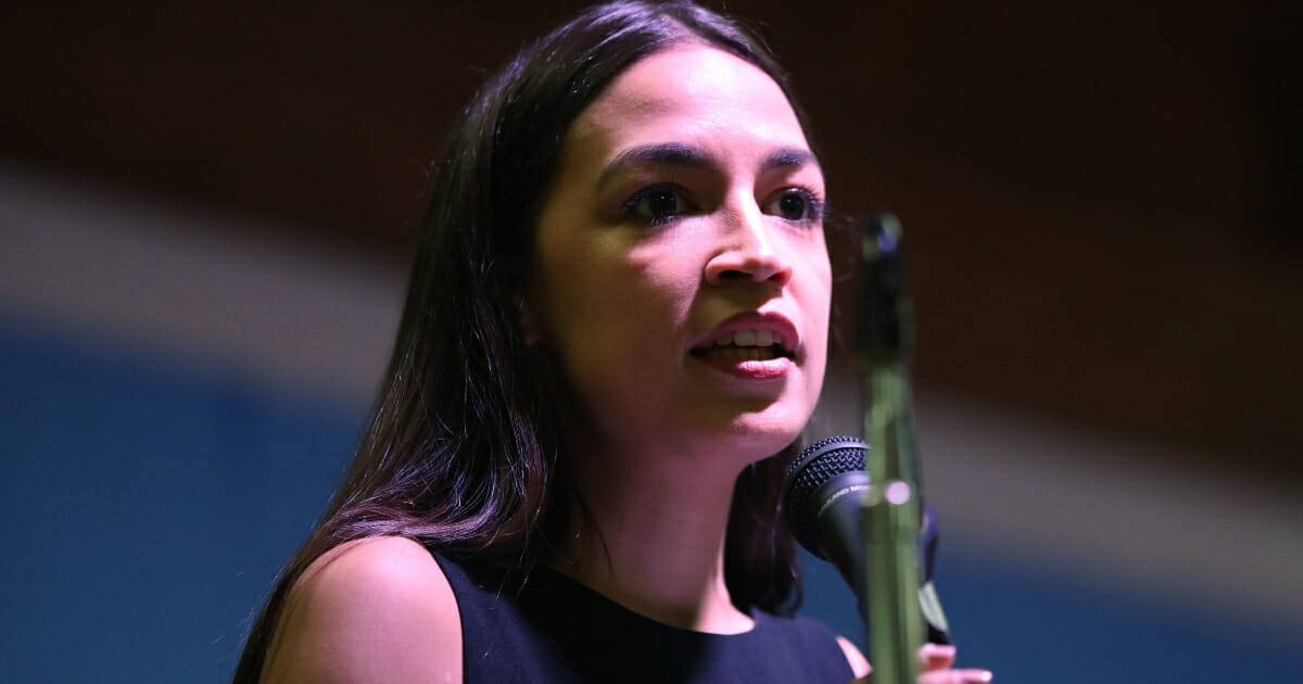Rep. Alexandria Ocasio-Cortez holds an immigration Town Hall In Queens on July 20, 2019 in New York City.