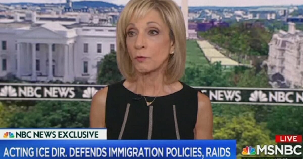 MSNBC's Andrea Mitchell on the set of "Andrea Mitchell Reports" on Tuesday.
