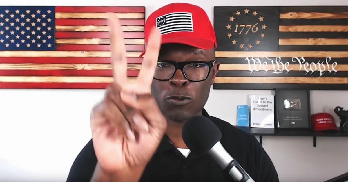 One of several black men speaks in support of President Donald Trump in a compilation video posted on July 31, 2019.