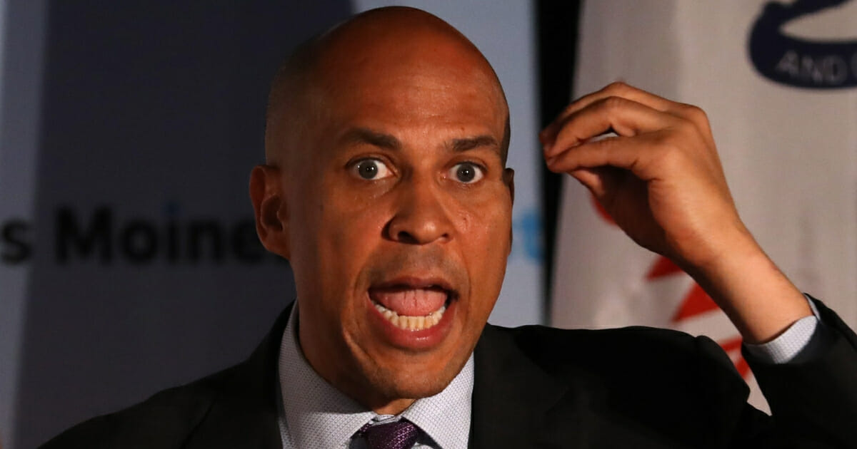 Democratic presidential candidate and Sen. Cory Booker of New Jersey.