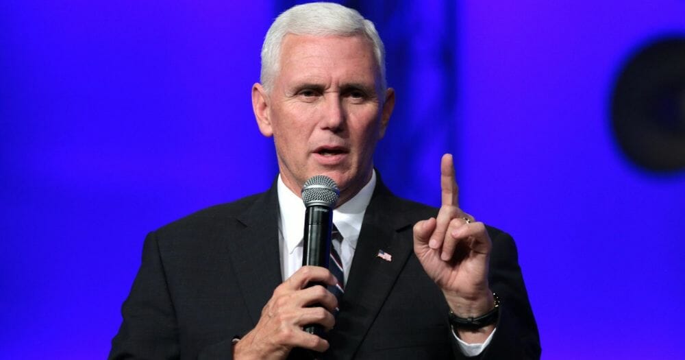 Mike Pence speaks at the Living Word Bible Church in Mesa, Arizona.