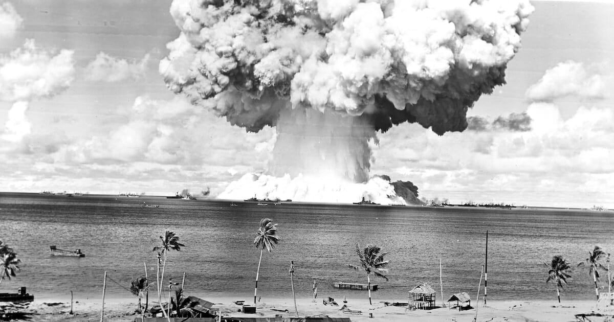 Nuclear test at Bikini Atoll