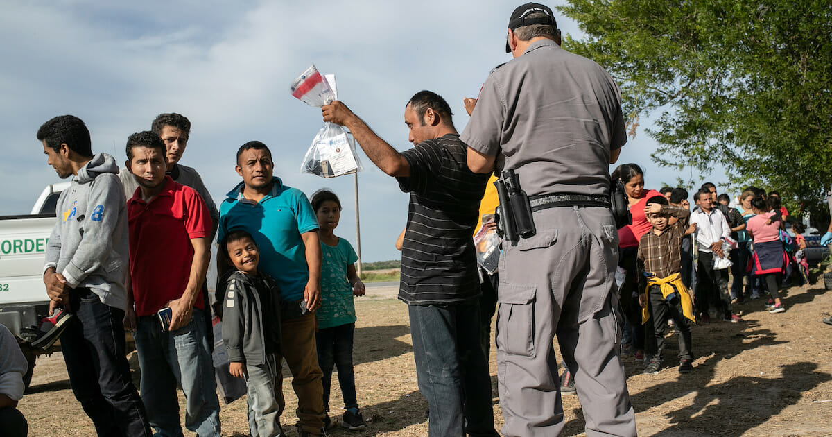 U.S. Border Patrol receiving asylum seekers