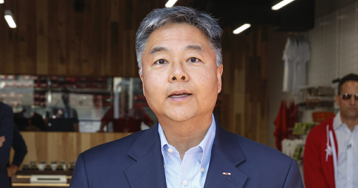 Ted Lieu at ribbon-cutting ceremony