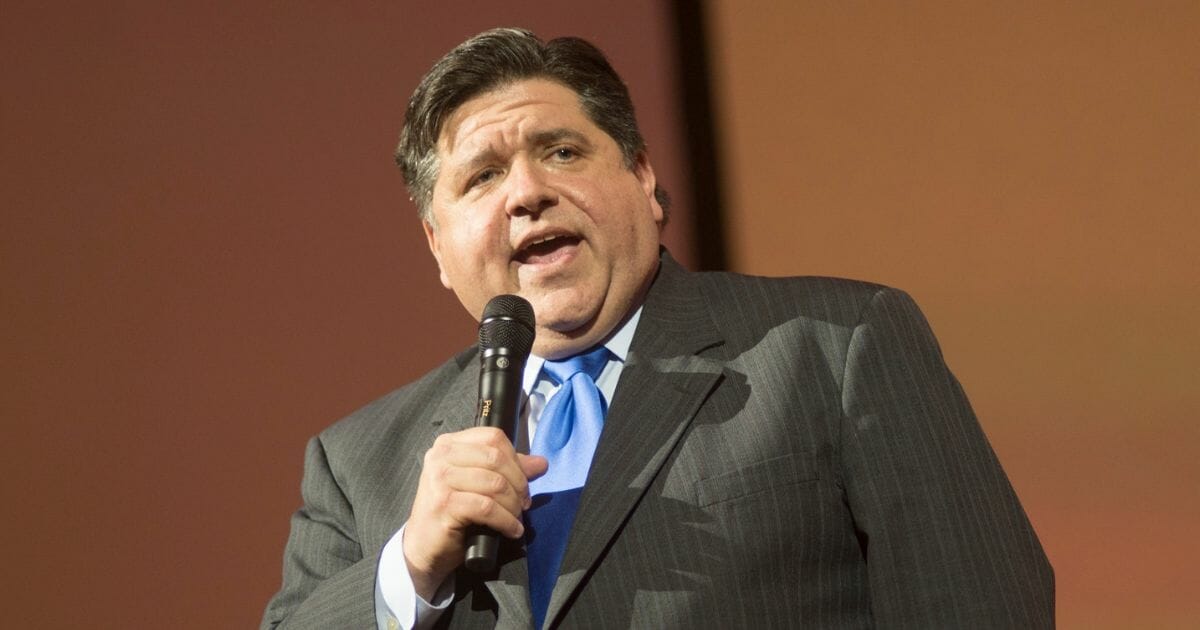 Gov. JB Pritzker speaks at the Illinois Bicentennial party at Navy Pier in Chicago, Illinois, Dec. 3, 2018.