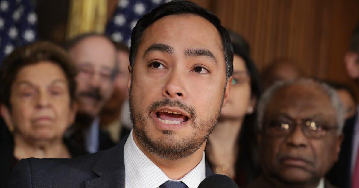 Rep. Joaquin Castro, D-Texas, speaks during a news conference Feb. 25, 2019, in Washington.