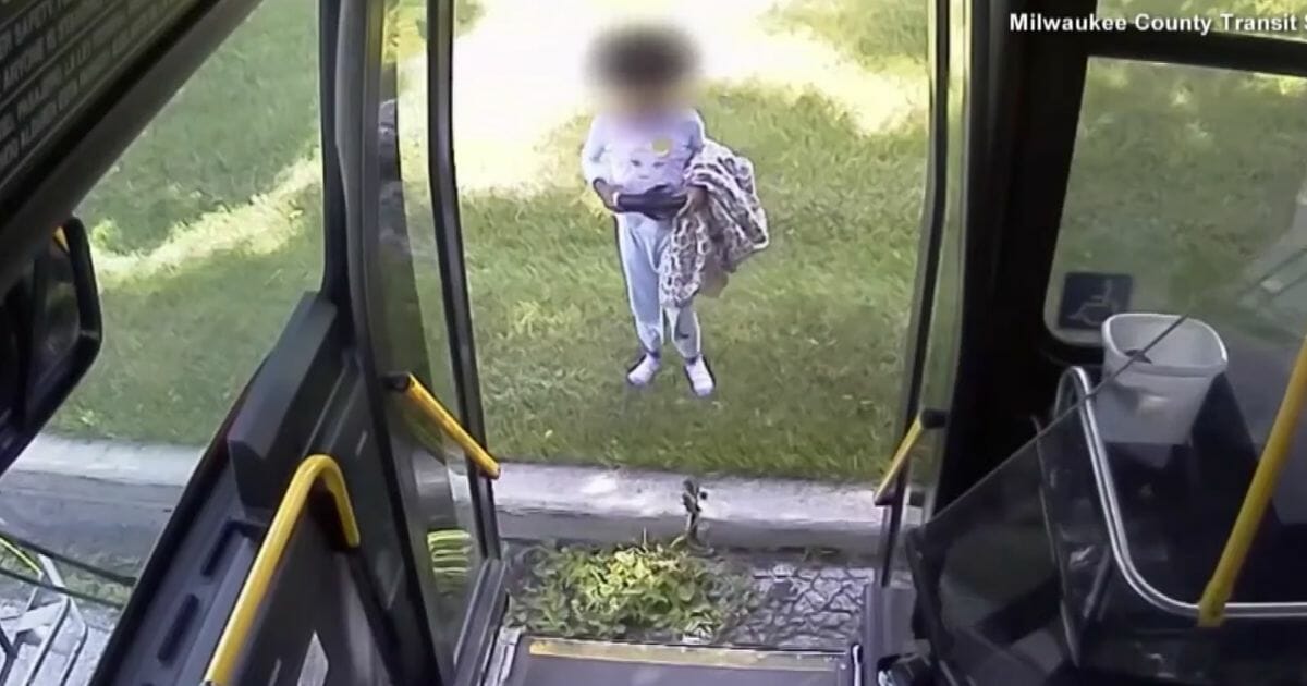 Two young children were discovered by Milwaukee bus drivers on the same day.