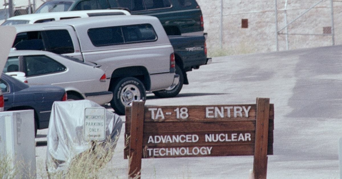 The entrance to Technical Area 18 of the Los Alamos National Laboratory