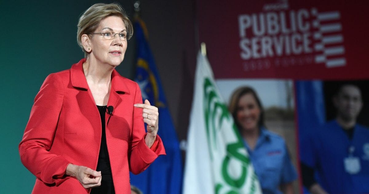 Democratic presidential candidate and U.S. Sen. Elizabeth Warren