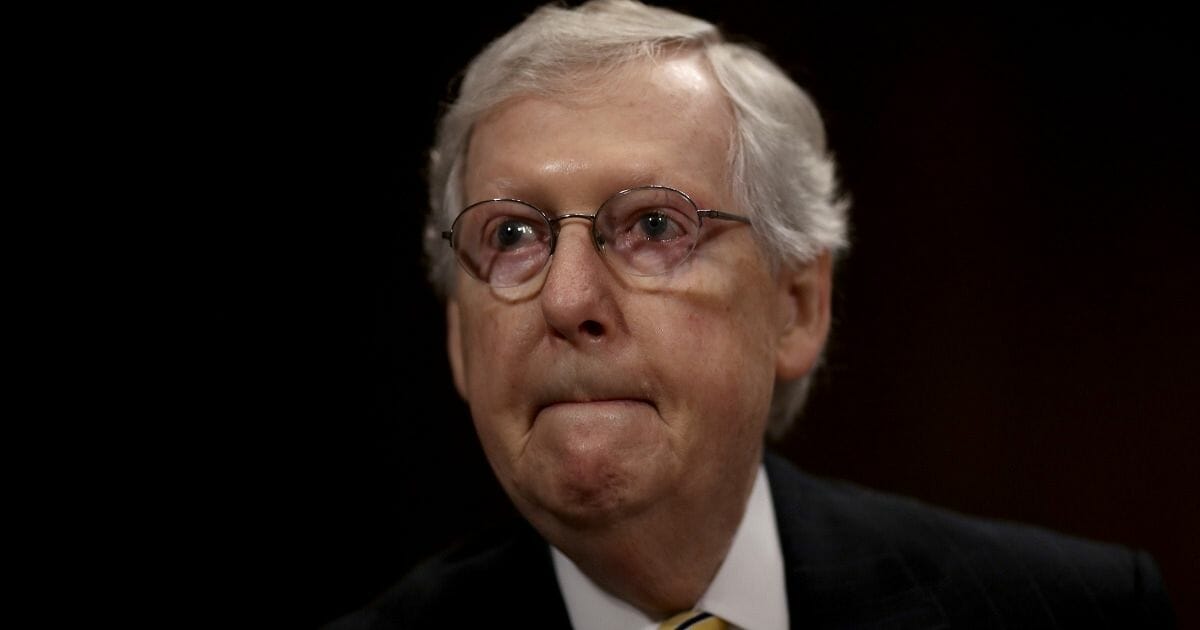 Senate Majority Leader Mitch McConnell of Kentucky attends a Senate Judiciary Committee hearing July 31, 2019, in Washington, D.C.