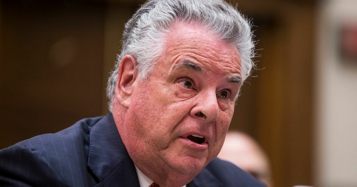 Rep. Peter King (R-NY) testifies during a House Judiciary Committee hearing on reauthorization of the September 11th Victim Compensation Fund on Capitol Hill on June 11, 2019, in Washington, D.C.