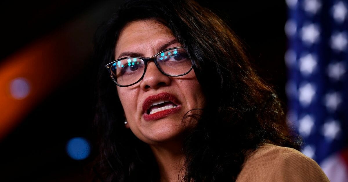 Rep. Rashida Tlaib speaks during a news conference on July 15, 2019, in Washington, D.C.