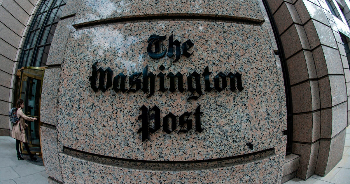 The building of The Washington Post newspaper headquarters is seen on K Street in Washington, D.C., on May 16, 2019.