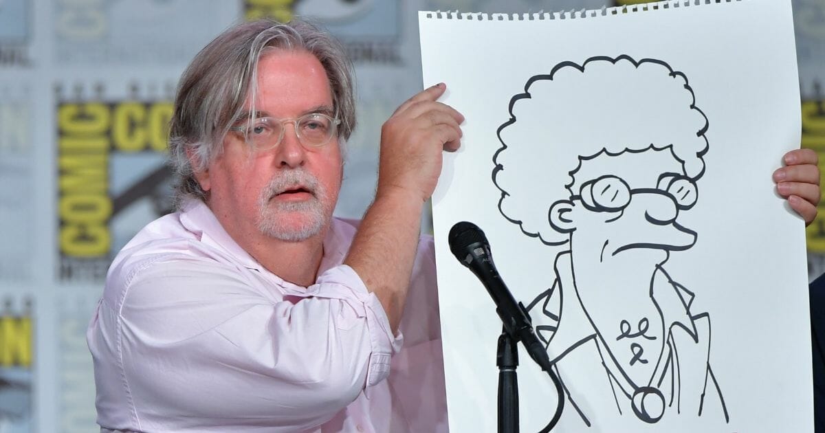 Matt Groening at "The Simpsons" panel during 2019 Comic-Con International at San Diego Convention Center on July 20, 2019, in San Diego, California.