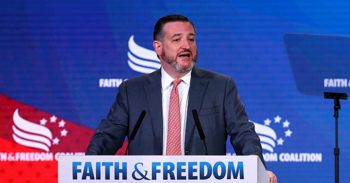 Texas Sen. Ted Cruz addresses the Faith and Freedom Coalition's Road to Majority Policy Conference in Washington, D.C.
