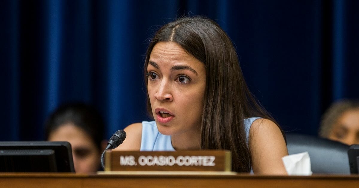 New York Rep. Alexandria Ocasio-Cortez speaks during a House Oversight and Reform Committee meeting