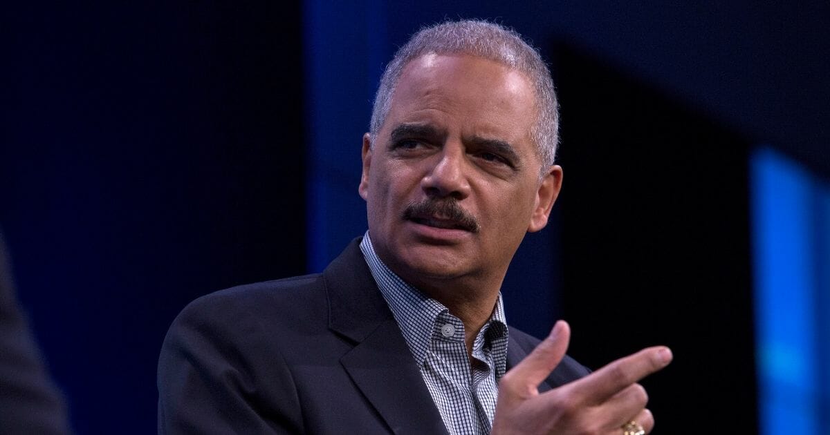 Former Attorney General Eric Holder in a 2018 file photo.