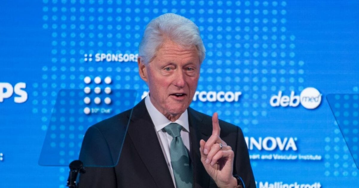 Former President Bill Clinton delivers a keynote speech at the 6th Annual World Patient Safety, Science and Technology Summit in London, England