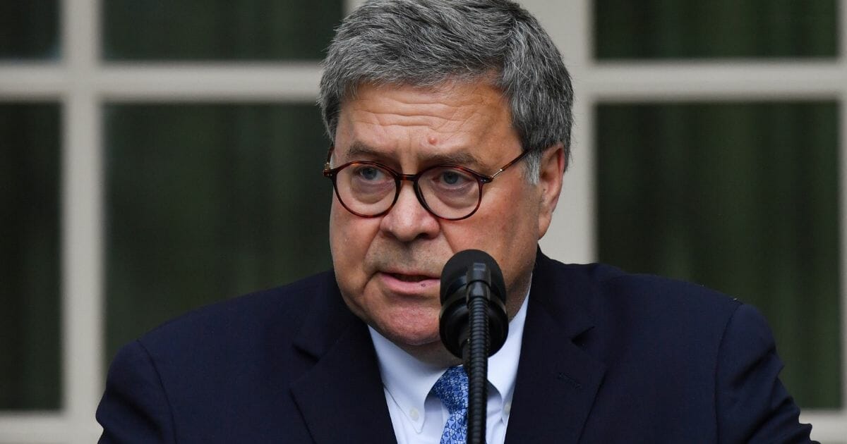 Attorney General William Barr is pictured in a file photo from June.