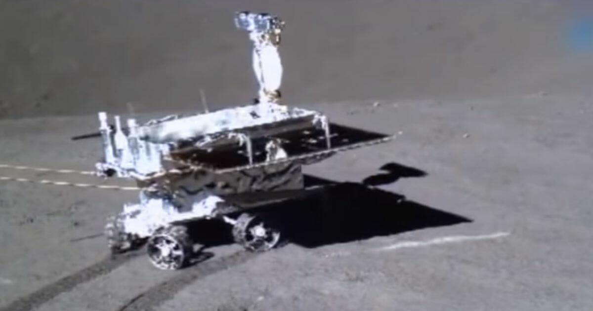 Yutu-2 rover's first time on the moon.
