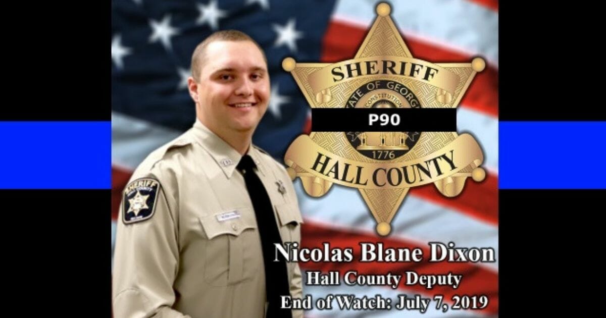 Deputy Dixon was attempting to stop four 17-year-old suspects during an automobile theft when he was killed.