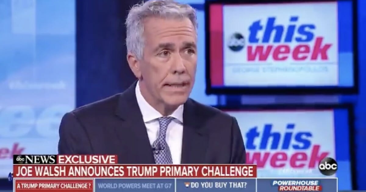 Former Rep. Joe Walsh appears Sunday on "This Week with George Stephanopoulos."