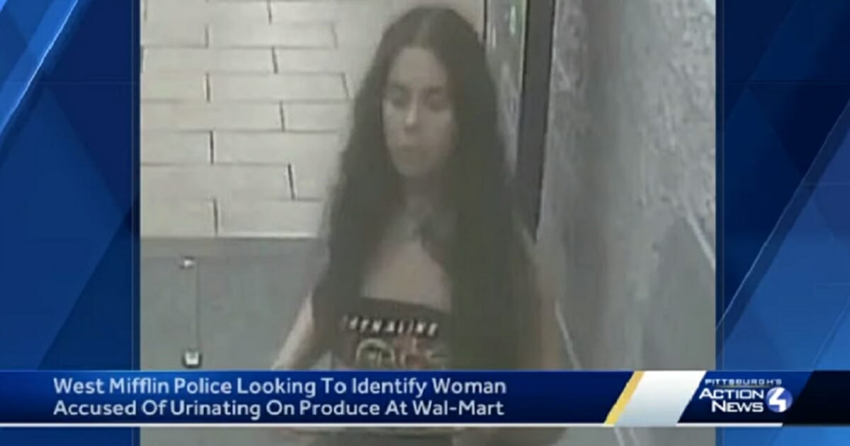 Woman on Walmart surveillance video.