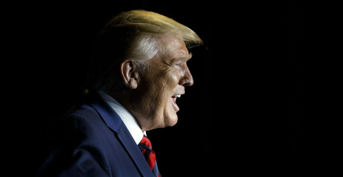 President Donald Trump calls out as he arrives to speak at the 2019 National Historically Black Colleges and Universities Week Conference