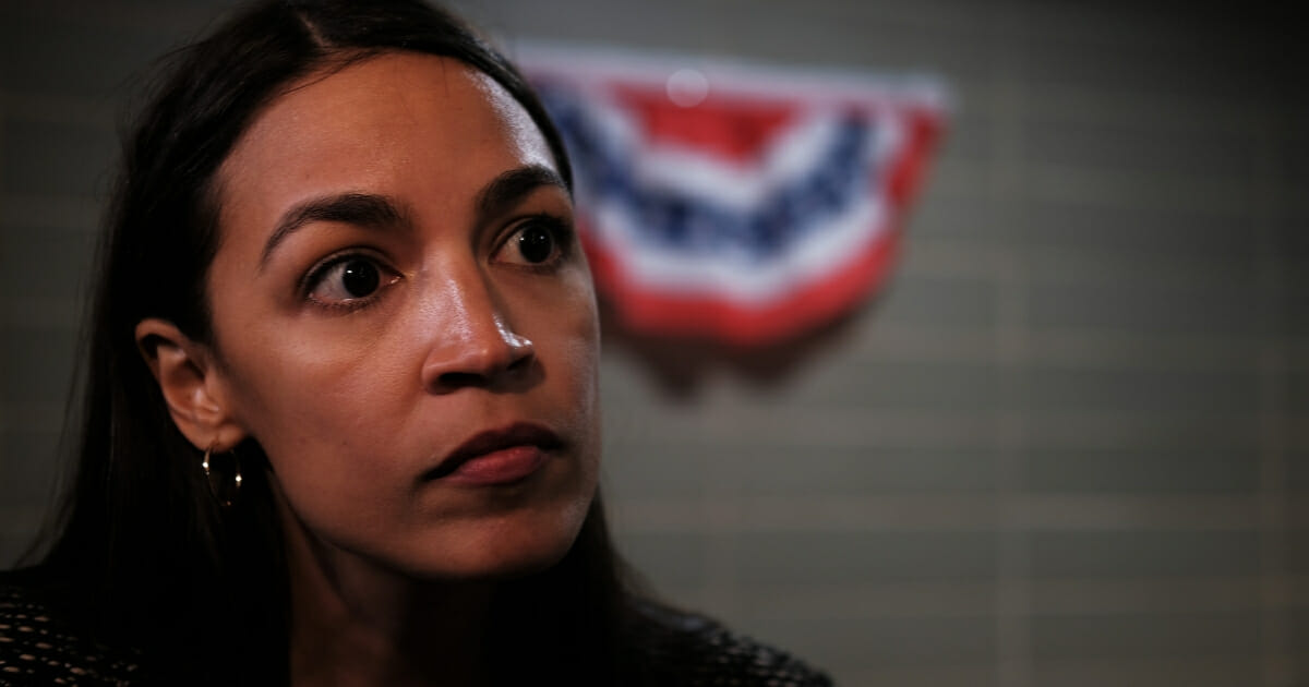 Rep. Alexandria Ocasio-Cortez (D-New York) speaks to the media after a public housing town hall at a New York City Housing Authority residence on Aug. 29, 2019, in the Bronx borough of New York City.