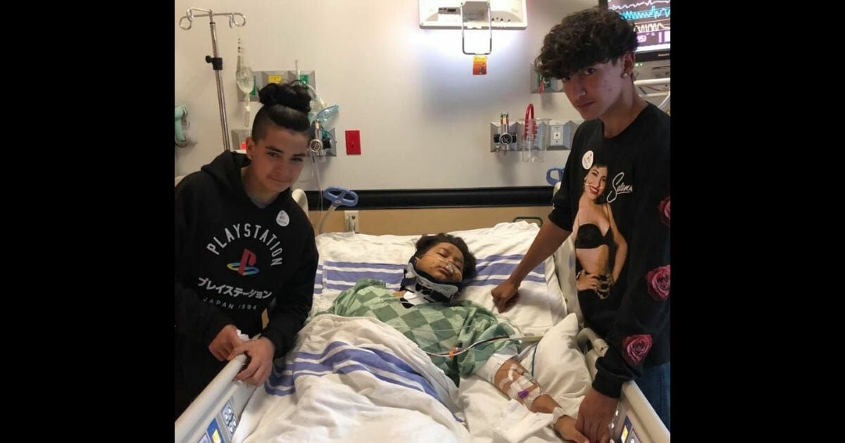 The 11-year-old had a brush with death when he was hit by a semi truck and survived.