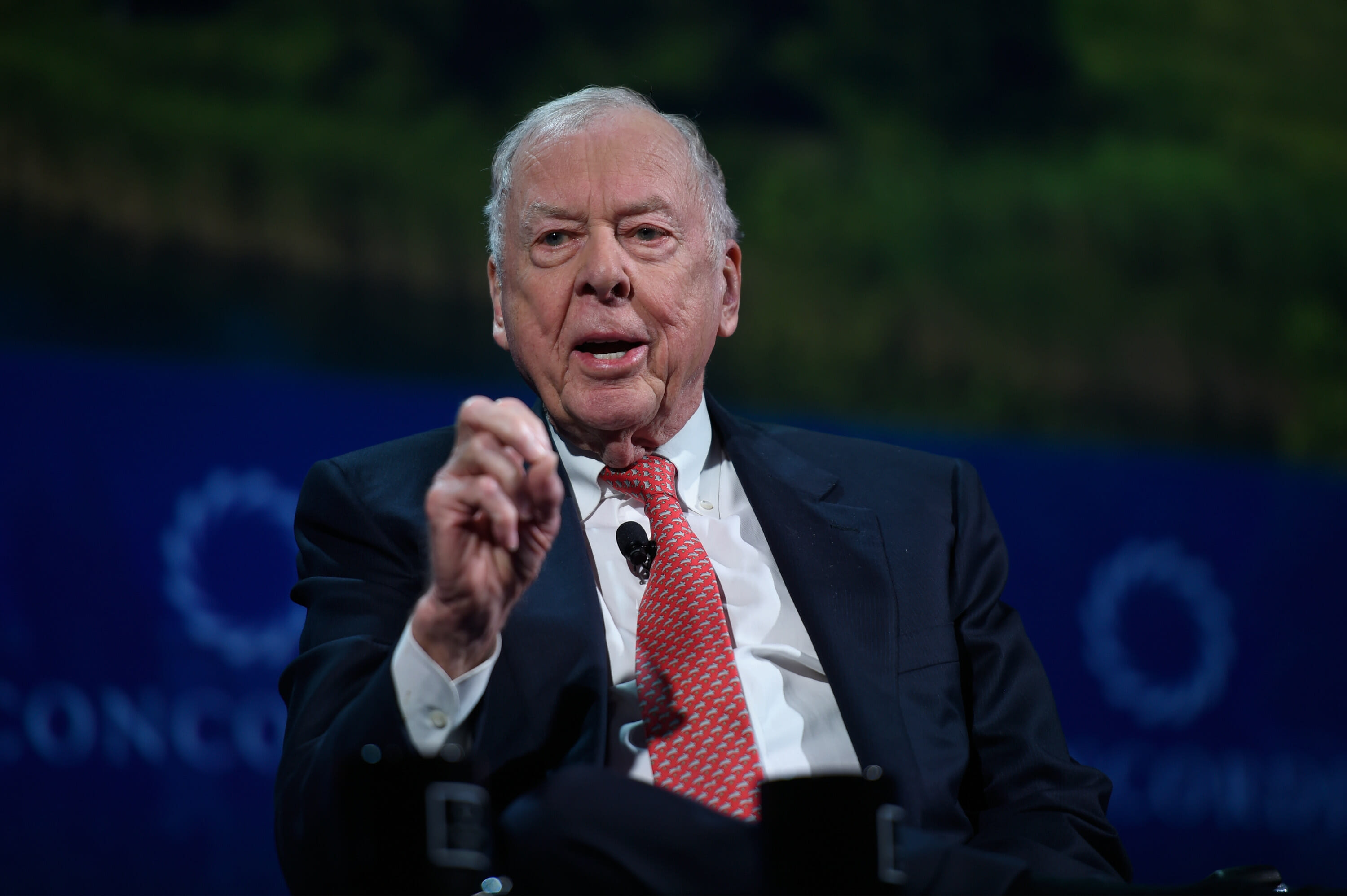 T. Boone Pickens, the founder and chairman of BP Capital Management, speaks at the 2016 Concordia Summit on Sept. 19, 2016, in New York City.