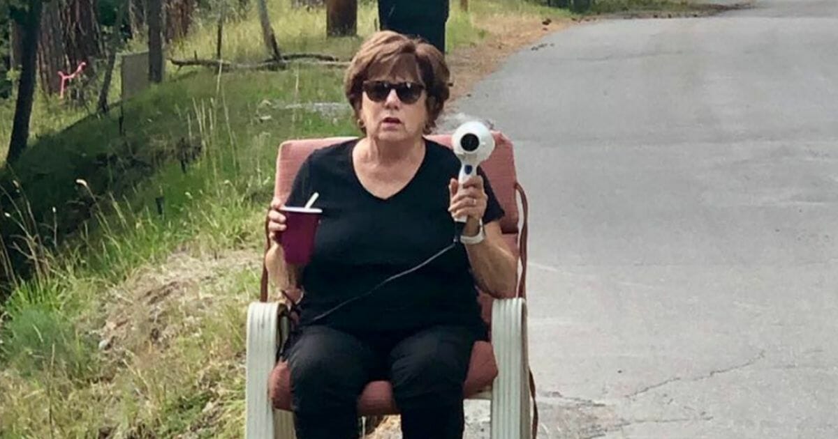 This Montana grandmother decided to do something about the speeding problem on her street.