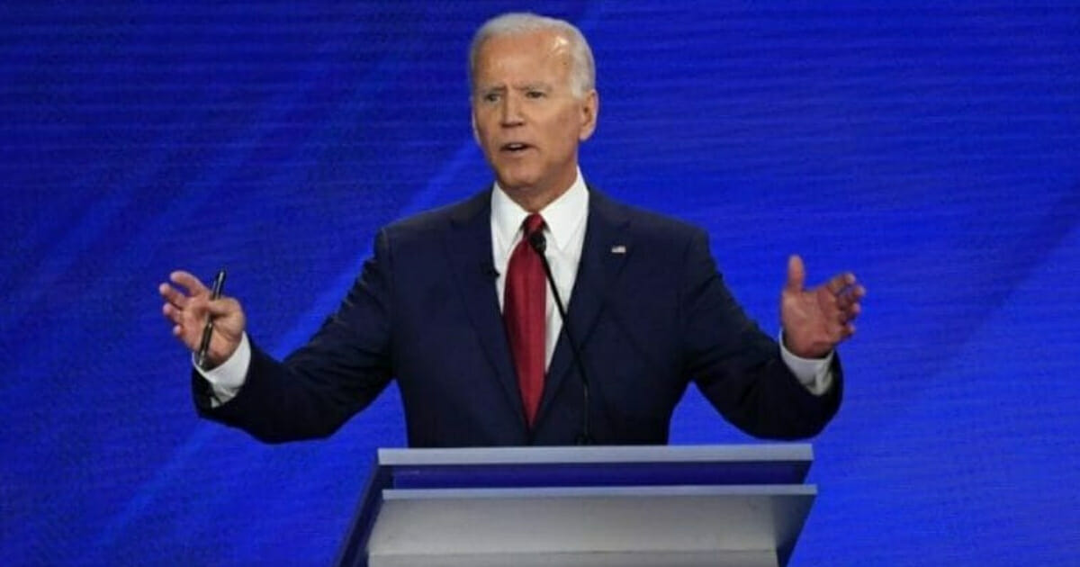 Former Vice President Joe Biden speaks at the Democratic primary debate in Houston on Sept. 12, 2019.
